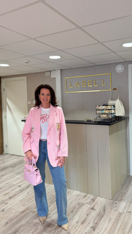 Blazer embleem Pink Biba-blazers Label-L