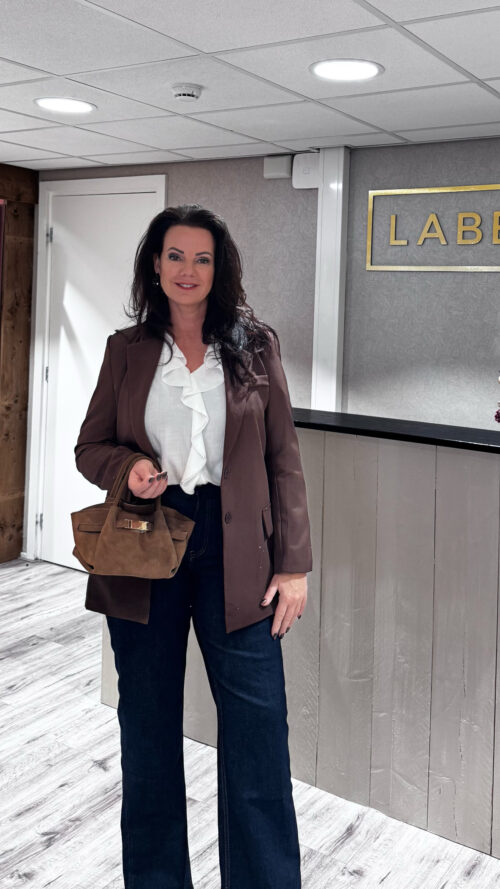 Blazer glitter brown sophie en me-blazers Label-L