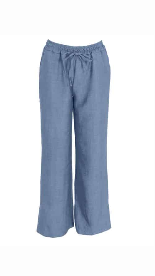 Broek Elisa jeansblauw azzurro -broeken Label-L