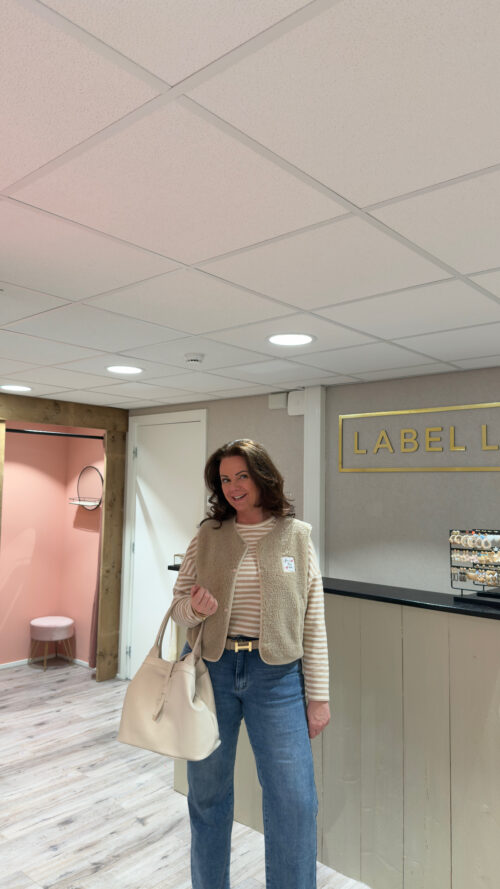 Stripe longsleeve beige label-l-shirts Label-L