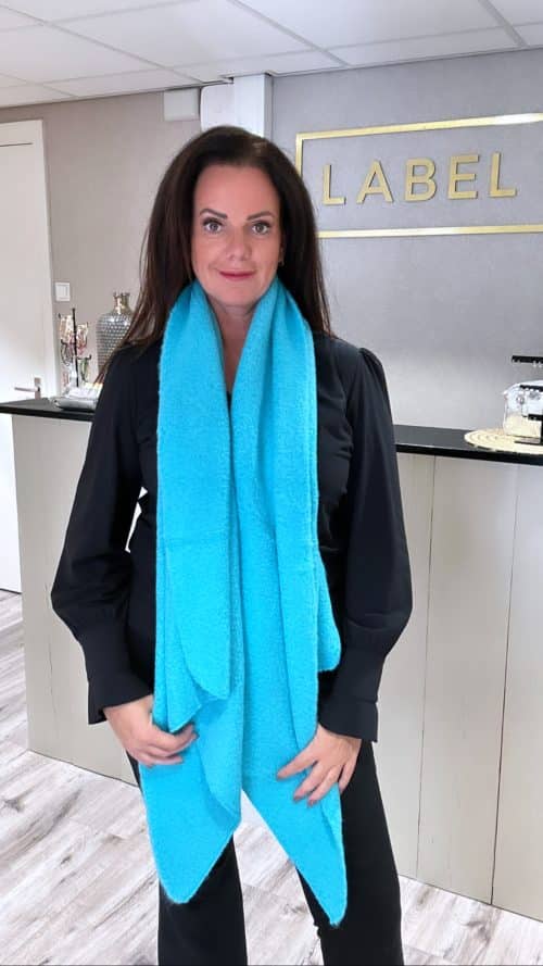 Sjaal ocean blauw accessoires junkie Amsterdam - sjaals -Label-L 1