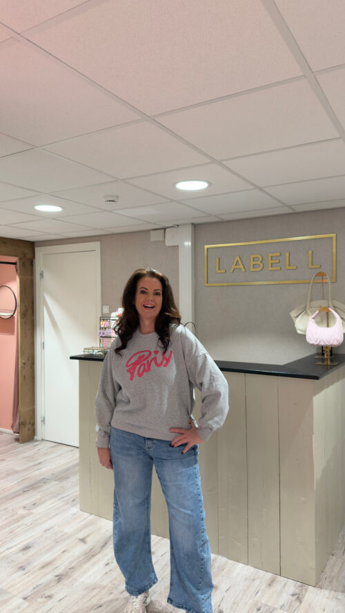 Sweater Paris grey azzurro-truien en vesten Label-L