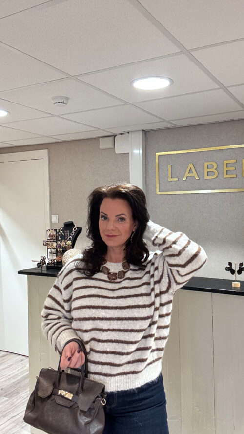 Trui Sandy stripe Label-L-Truien en Vesten Label-L