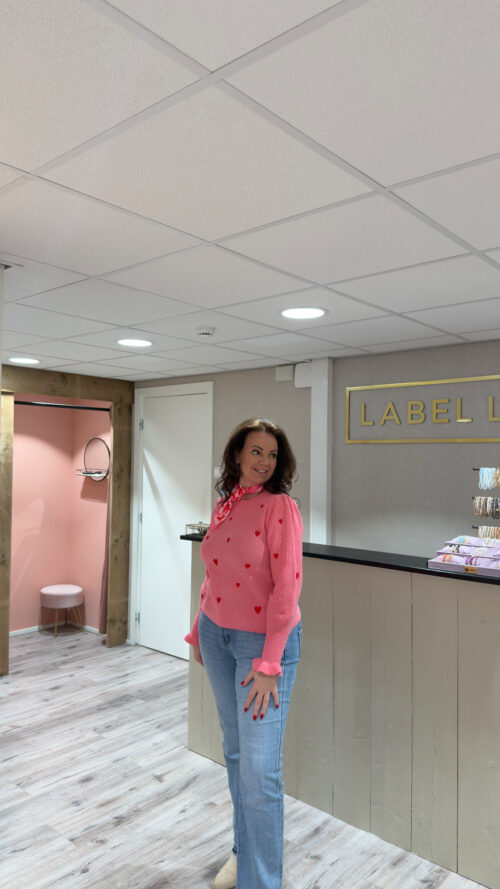 Trui Valentine pink azzurro-truien en vesten Label-L