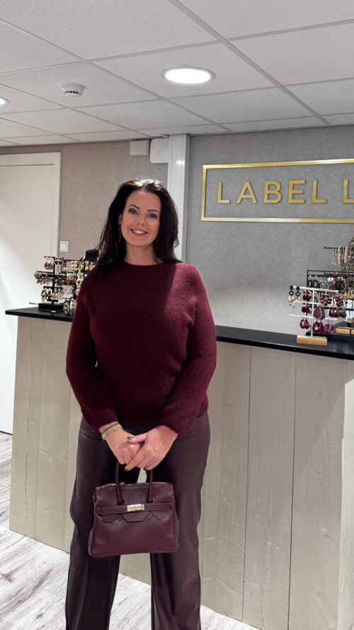 Trui alpaca Bordeaux triplne nine-truien en vesten Label-L